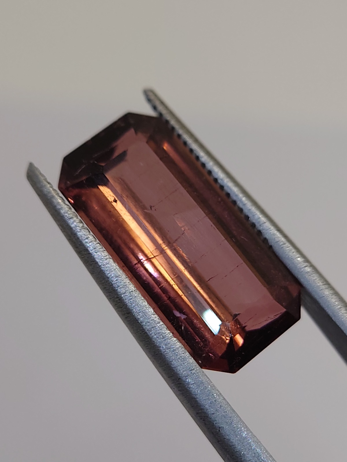 Stunning 6.25 Ct. Pink Tourmaline in Emerald Cut from Nigeria — view 2